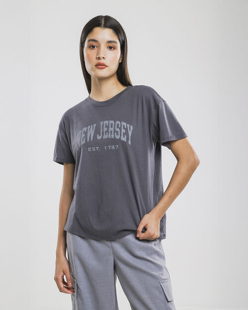 Playera Manga Corta Estampada